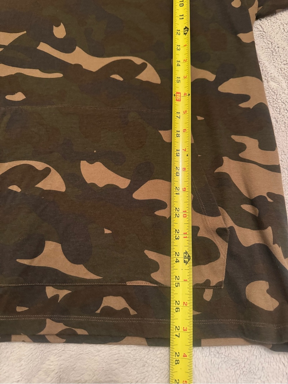 Forever 21 Men Camo Short Sleeve Hoodie Utility Pocket Brown Black XL‎ - Picture 5 of 9